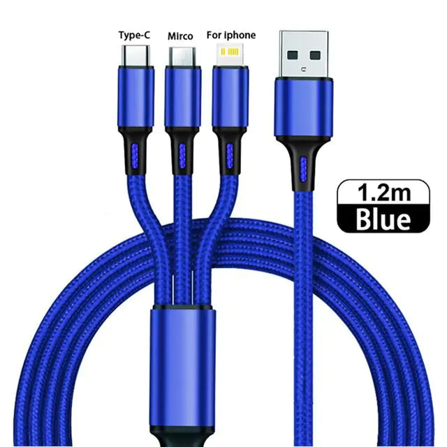 3 in 1 Type C USB Cable