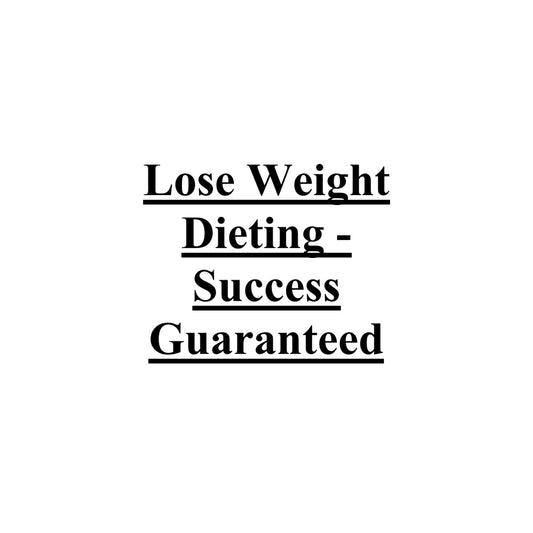 Lose weight success guarantee