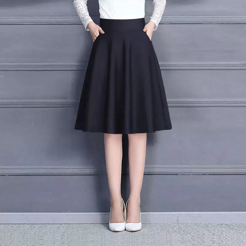 Elegant Skirt with Pockets