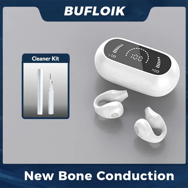 Bone Conduction Earphone Bluetooth 5.2 Ear Clip