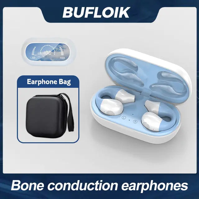 Bone Conduction Earphone Bluetooth 5.2 Ear Clip