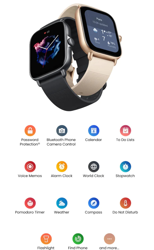 Waterproof GPS Cycle Smart Watch