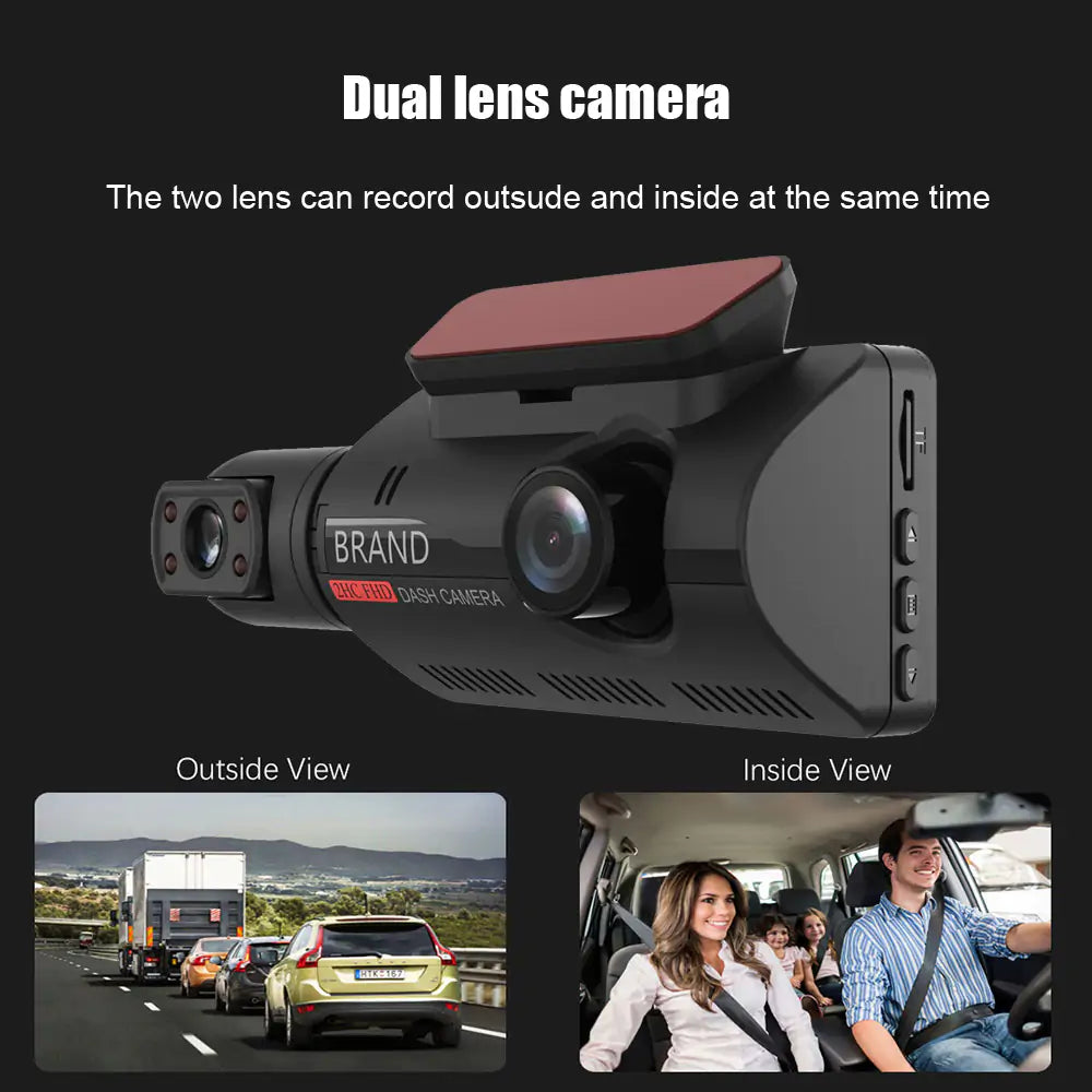 2 Lens Car Video Recorder HD1080P