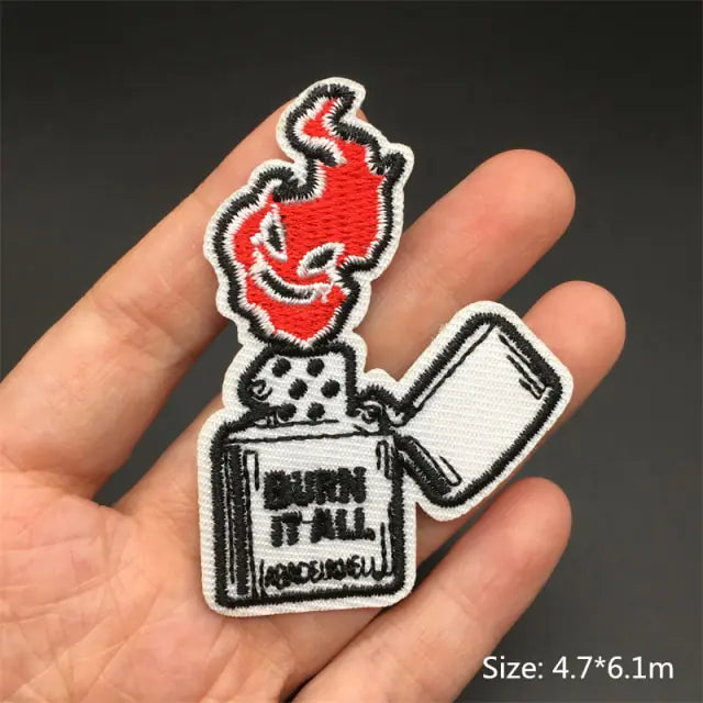 Rock Punk Clothes Patches