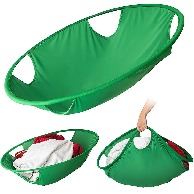 Portable Round Clothes Laundry Hamper