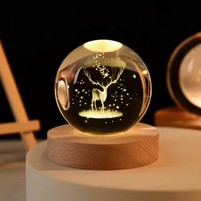 3D Night Crystal Ball