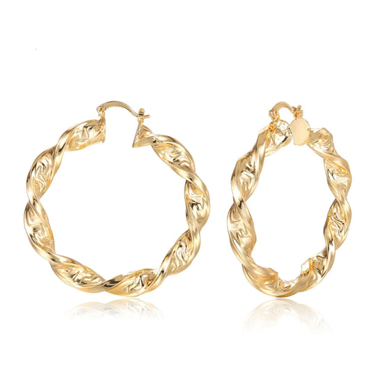 Punk Chic: Great Wall Hoop Earrings